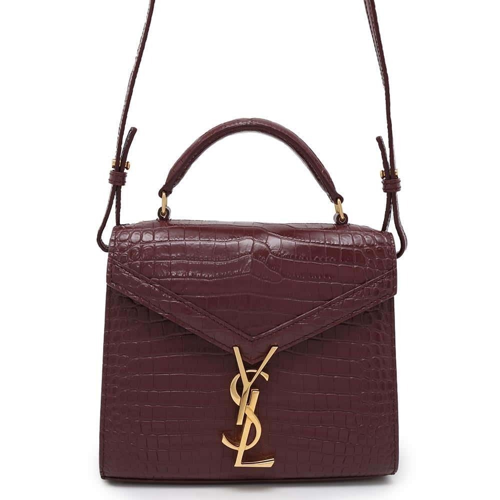 Saint Laurent Paris Cassandra embossed leather handbag shoulder bag - Picture 1 of 12